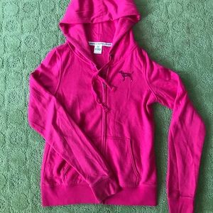 PINK zip- up Hoodie